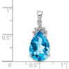 Pear Gemstone & Diamond Pendants