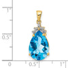 Pear Gemstone & Diamond Pendants