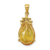 Pear Gemstone & Diamond Pendants