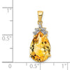 Pear Gemstone & Diamond Pendants