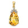 Pear Gemstone & Diamond Pendants