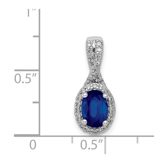 Oval Gemstone and Diamond Halo Pendants