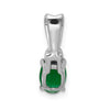 Oval Gemstone & Diamond Pendants