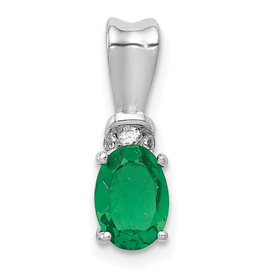 Oval Gemstone & Diamond Pendants