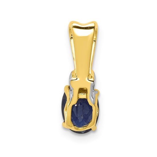 Oval Gemstone & Diamond Pendants