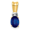 Oval Gemstone & Diamond Pendants