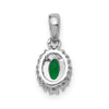 Oval Gemstone and Diamond Halo Pendants