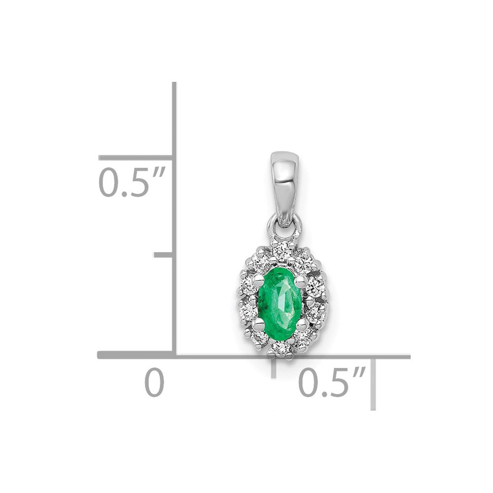 Oval Gemstone and Diamond Halo Pendants