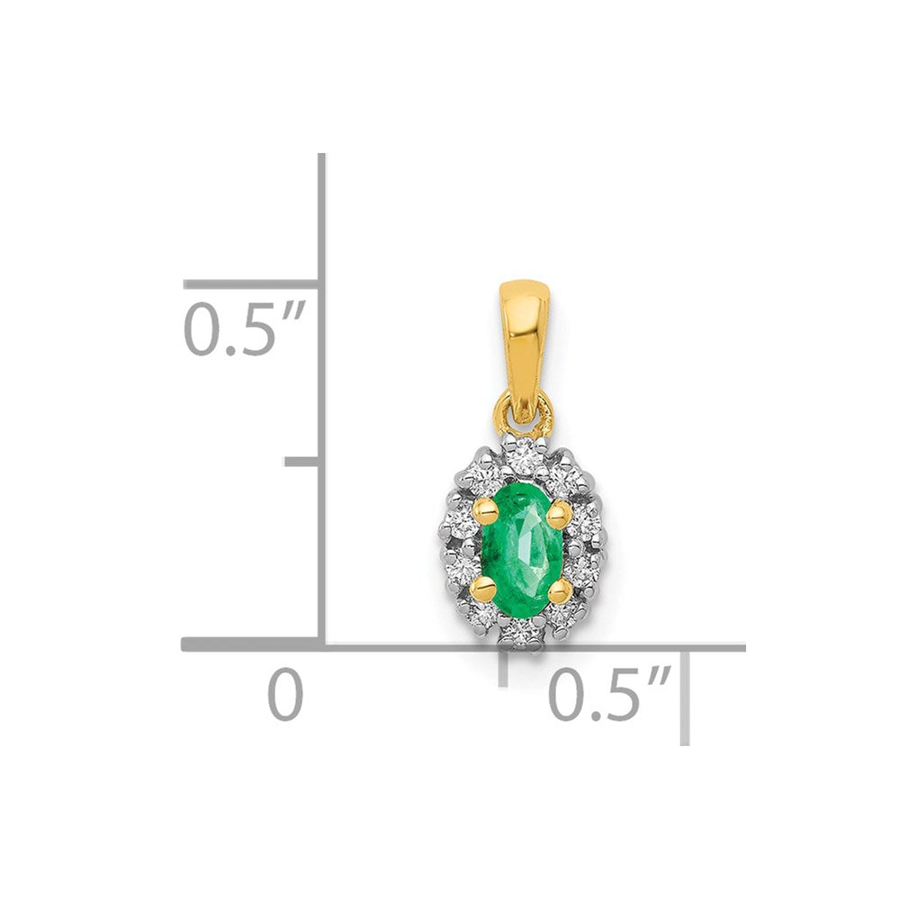Oval Gemstone and Diamond Halo Pendants