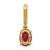 Oval Gemstone & Diamond Pendants