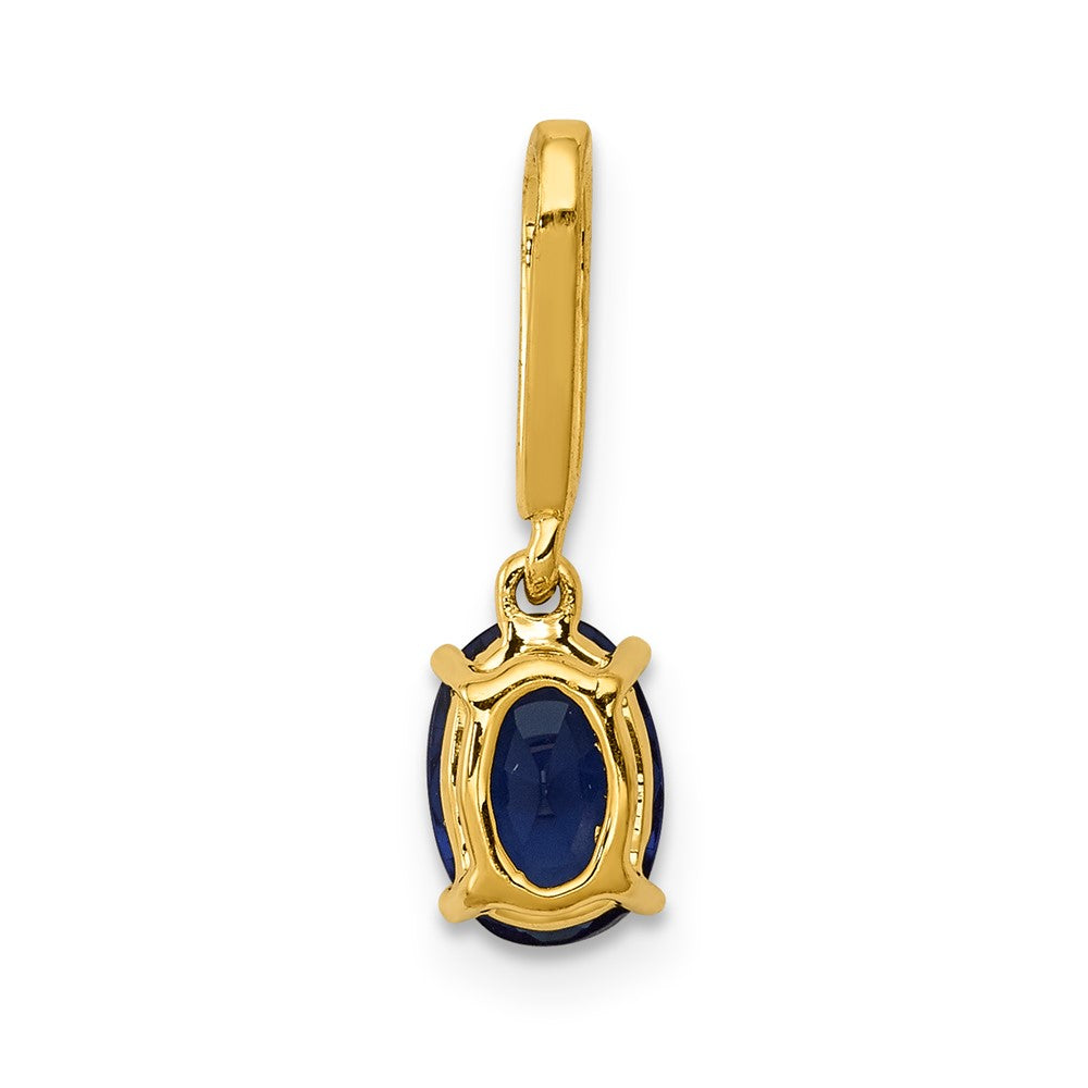 Oval Gemstone & Diamond Pendants
