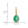 Oval Gemstone and Diamond Halo Pendants