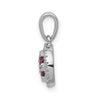Gemstone & Diamond Halo Circle Pendants