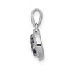 Gemstone & Diamond Halo Circle Pendants