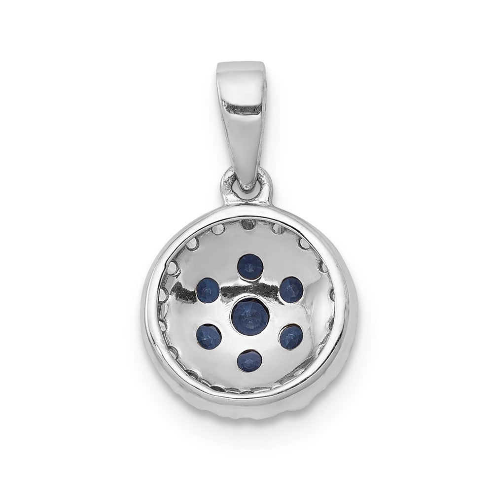 Gemstone & Diamond Halo Circle Pendants