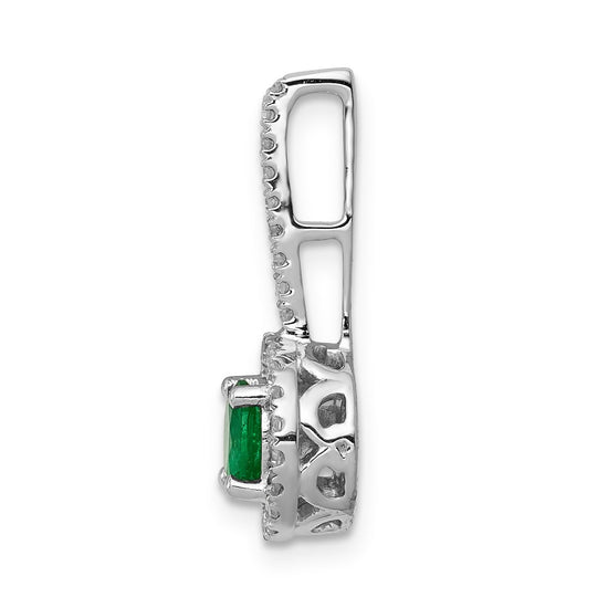 Gemstone and Diamond Halo Pendants