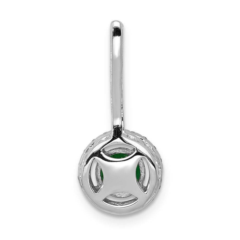 Gemstone and Diamond Halo Pendants