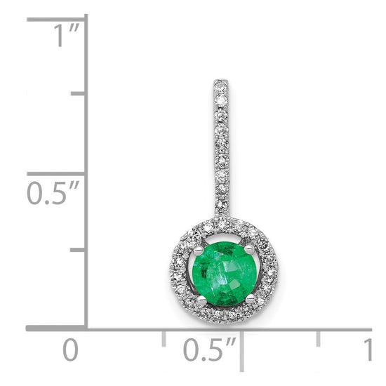 Gemstone and Diamond Halo Pendants