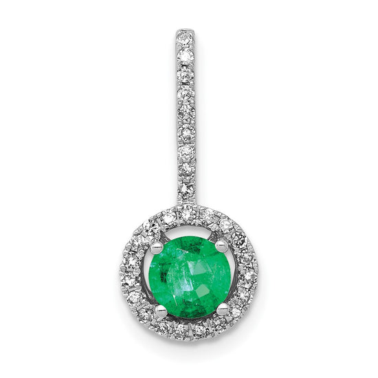 Gemstone and Diamond Halo Pendants