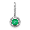 Gemstone and Diamond Halo Pendants