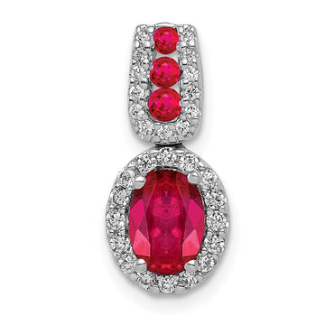 Diamond and Gemstone Halo Pendants
