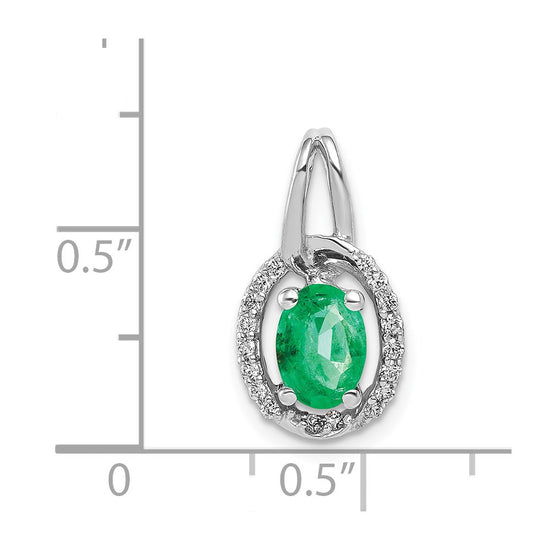 Oval Gemstone and Diamond Halo Pendants