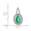 Oval Gemstone and Diamond Halo Pendants
