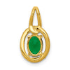 Oval Gemstone and Diamond Halo Pendants