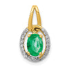 Oval Gemstone and Diamond Halo Pendants