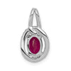 Oval Gemstone and Diamond Halo Pendants