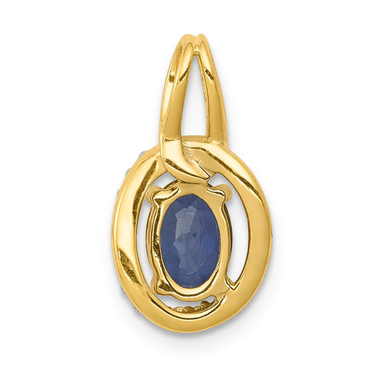Oval Gemstone and Diamond Halo Pendants