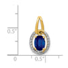 Oval Gemstone and Diamond Halo Pendants