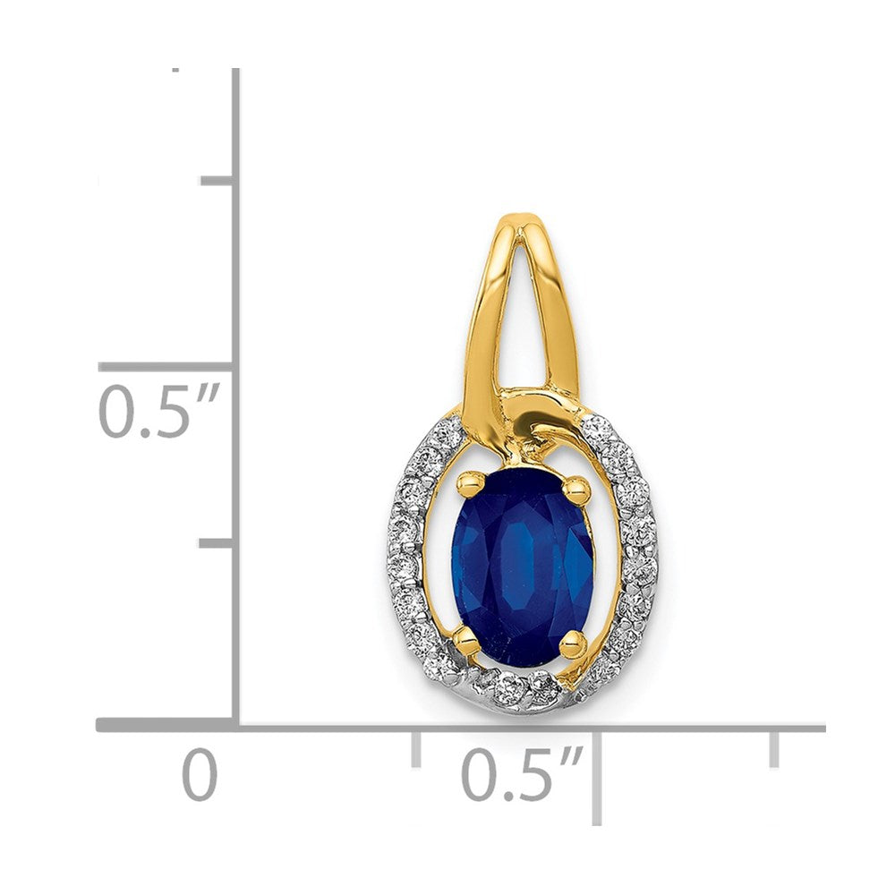 Oval Gemstone and Diamond Halo Pendants