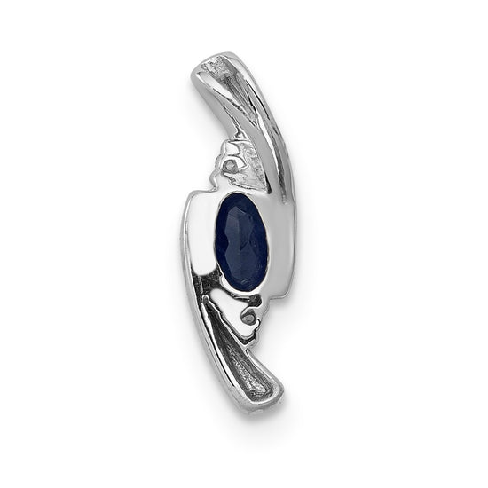 Oval Gemstone & Diamond Pendants