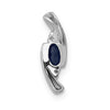 Oval Gemstone & Diamond Pendants