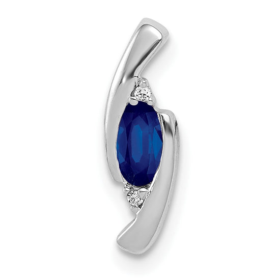 Oval Gemstone & Diamond Pendants