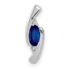 Oval Gemstone & Diamond Pendants