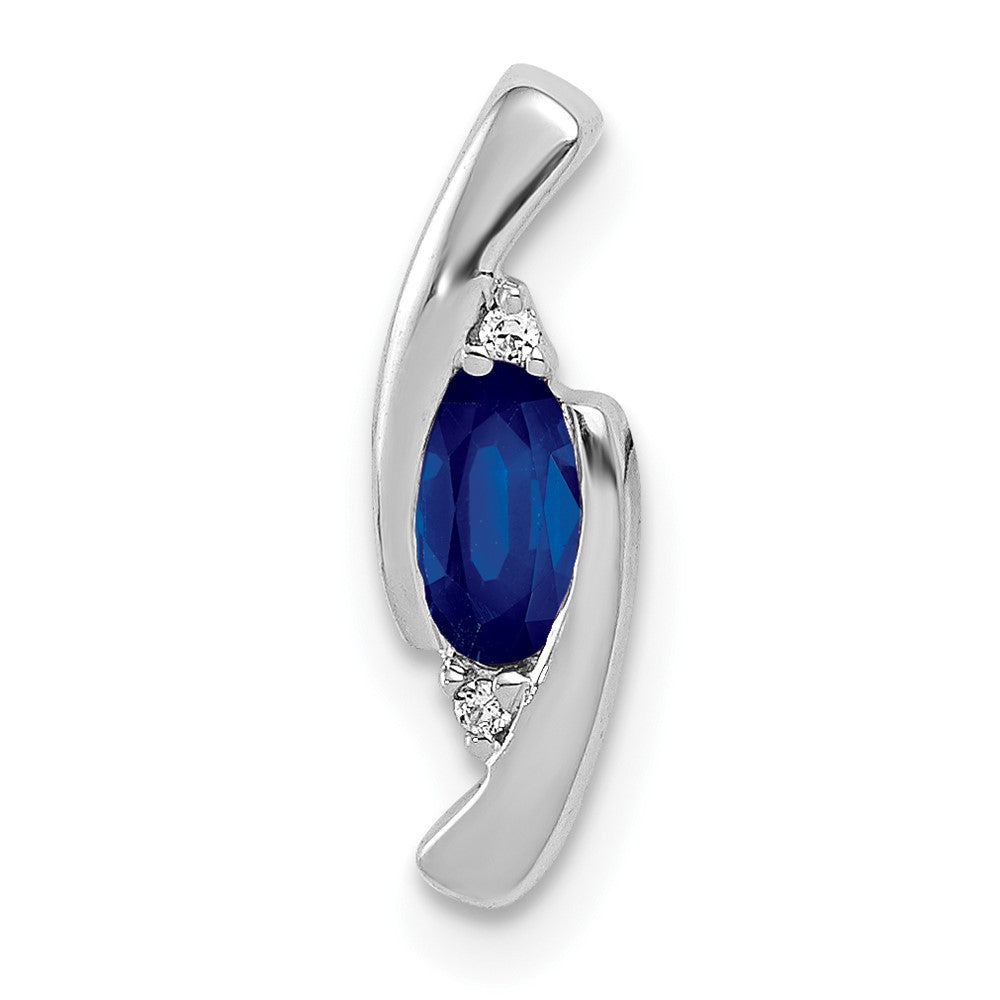 Oval Gemstone & Diamond Pendants