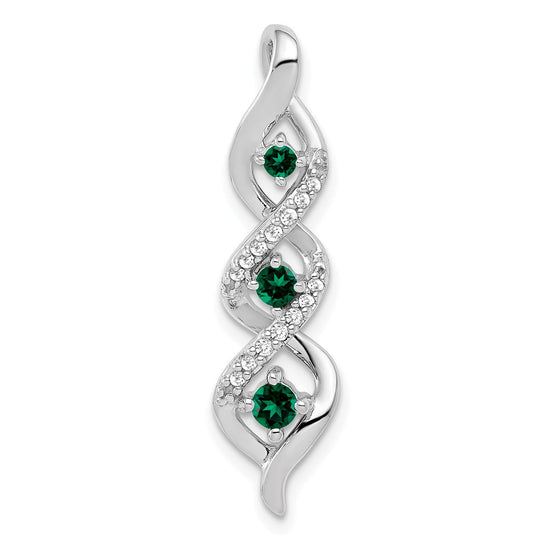 Gemstone & Diamond Twisted Chain Slides