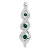 Gemstone & Diamond Twisted Chain Slides