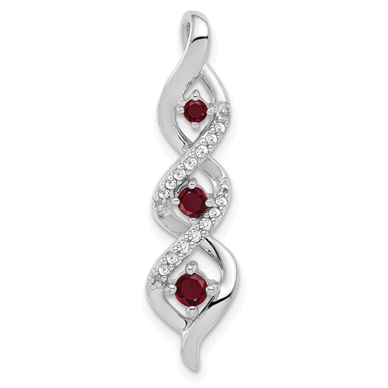 Gemstone & Diamond Twisted Chain Slides