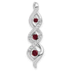 Gemstone & Diamond Twisted Chain Slides