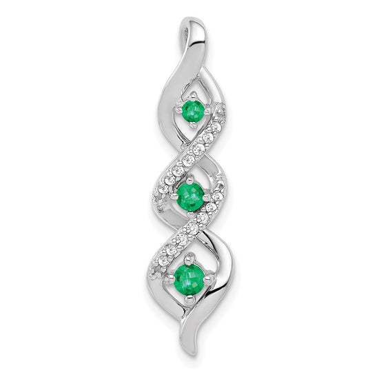 Gemstone & Diamond Twisted Chain Slides