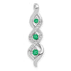 Gemstone & Diamond Twisted Chain Slides