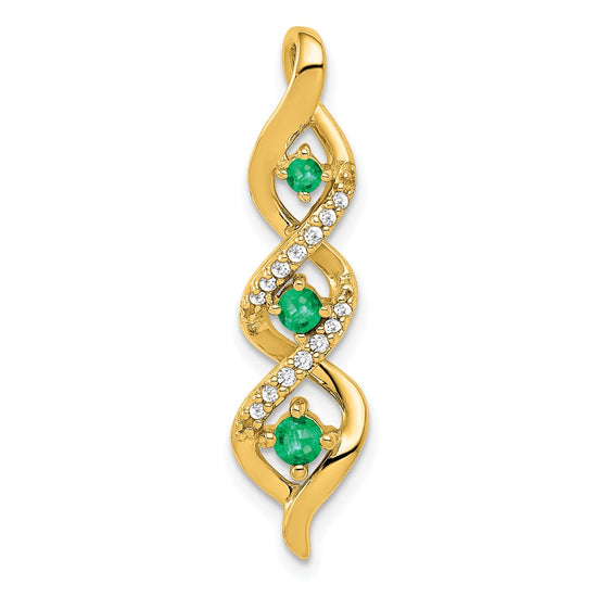 Gemstone & Diamond Twisted Chain Slides