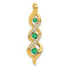 Gemstone & Diamond Twisted Chain Slides