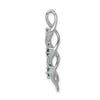 Gemstone & Diamond Twisted Chain Slides