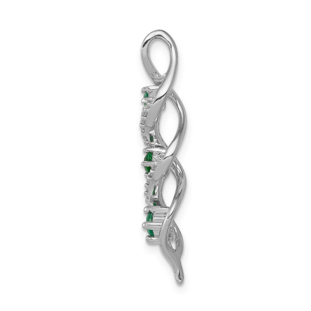 Gemstone & Diamond Twisted Chain Slides