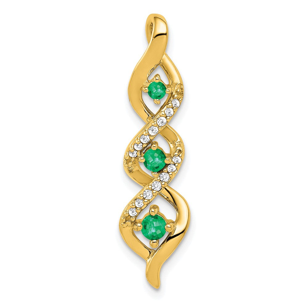 Gemstone & Diamond Twisted Chain Slides