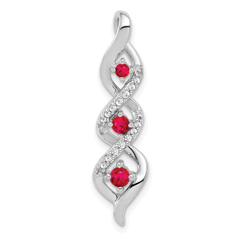 Gemstone & Diamond Twisted Chain Slides